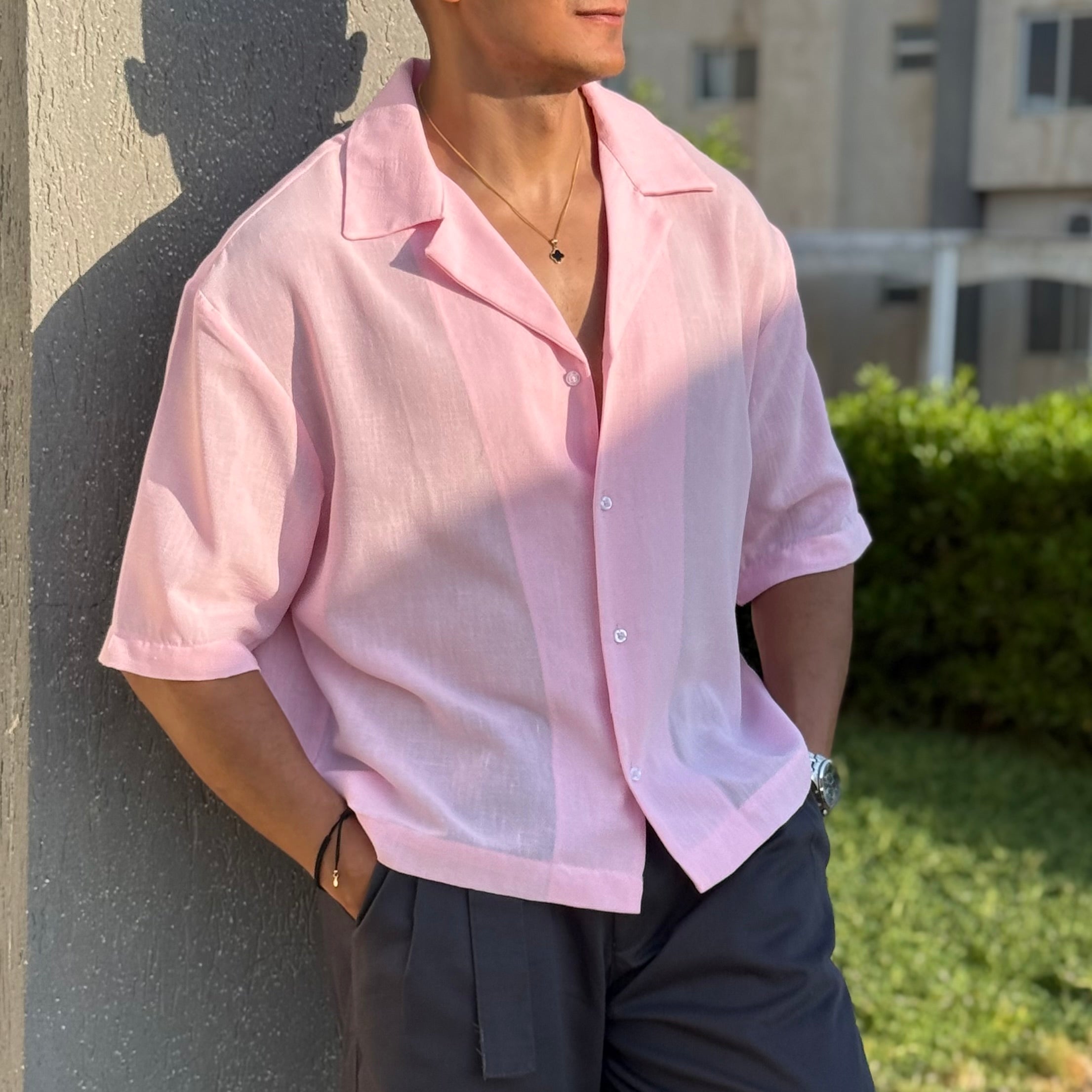 fame clothes - linen pure shirt - fame linen shirt 